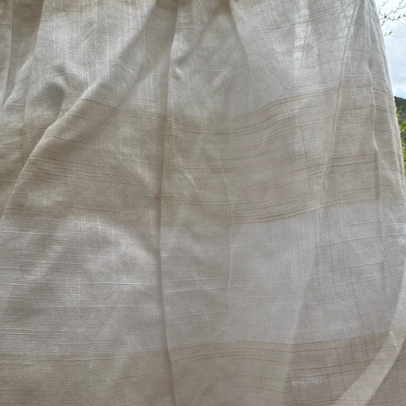 J. Crew NWT Ivory & White Striped Babydoll Top Blouse Lined Side Zip size 10 - Picture 8 of 16